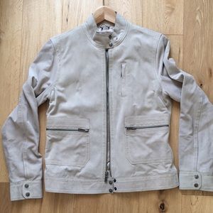 Suede motor cycle jacket